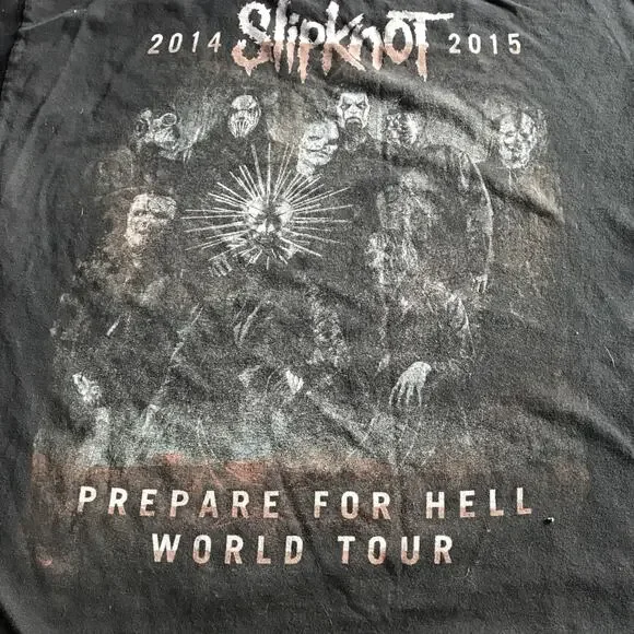 Slipknot 2014-15 Prepare For Hell World‎ Tour Tee Shirt